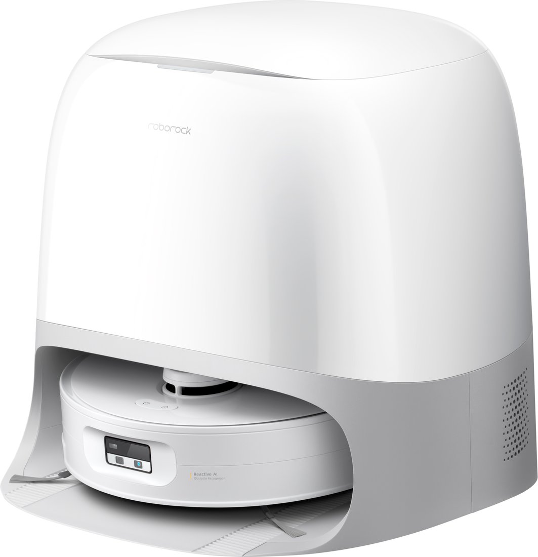 Робот-пылесос Roborock Qrevo Curv 2 Flow (евровилка, с русской озвучкой, белый)