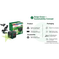 Лазерный нивелир Bosch Quigo Green 0603663C02 (с зажимом MM2 и переходником)