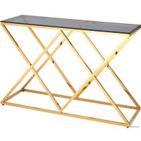 Консольный стол Stool Group Инсигния 120x40 ECST-026-TG-SK (стекло Smoke/сталь золото)