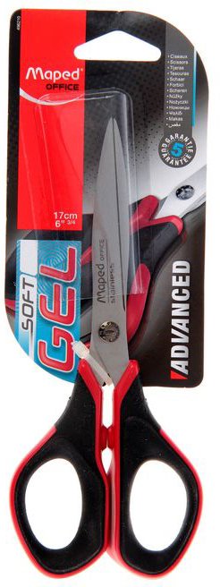 

Maped Advanced Gel 496210 (17см, черный/красный)
