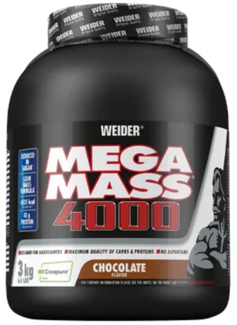 Гейнер Weider Mega Mass 4000 (шоколад, 3 кг)
