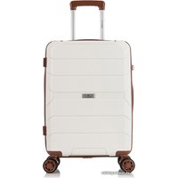 Чемодан-спиннер L'Case Singapore 57 см (кремовый беж)
