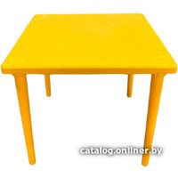 Стол БИМАпласт квадратный (желтый)