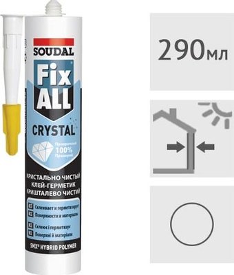 Soudal Fix All Crystal 290 мл (прозрачный)