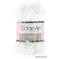 Пряжа для вязания Yarnart Samba 100% полиэстер 501 100 г (150 м, белый)