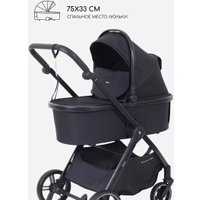 Универсальная коляска Rant Basic Wave RA162 (2 в 1, black)