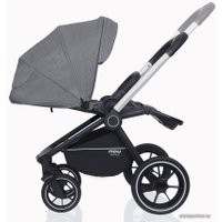 Универсальная коляска Rant MOWbaby Zoom PU (2 в 1, silver grey)