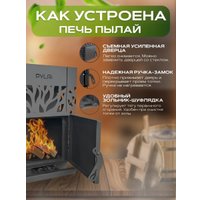 Банная печь PYLAi Про 20 сталь t 5мм