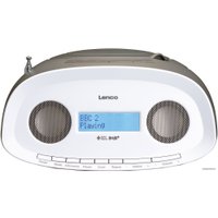 Магнитола Lenco SCD-69TP (коричневый/белый)