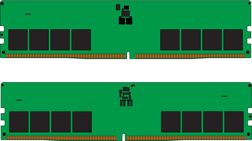 

Оперативная память Kingston ValueRam 2x32ГБ DDR5 4800 МГц KVR48U40BD8K2-64