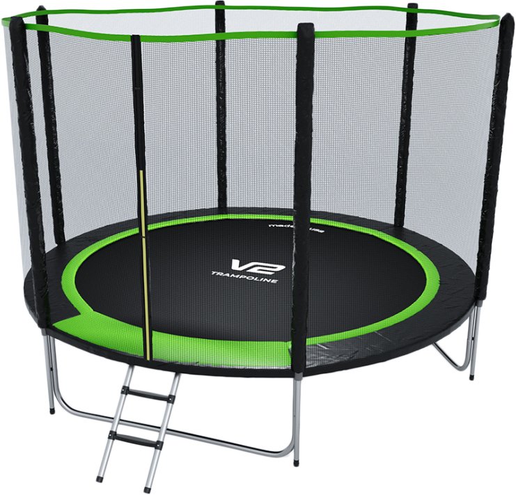 

Батут V2 Trampoline Prime 10FT 312 см (с внешней сеткой и лестницей)