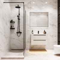 Душевая стенка Benetto BEN-602 BLT 80х200