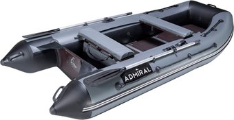 Моторно-гребная лодка Адмирал АМ-320С (cветло-серый/черный)