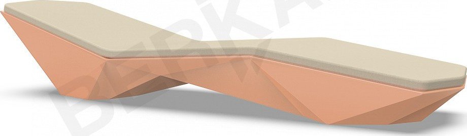 

Шезлонг Berkano Quaro с подушками (терракотовый/бежевый)