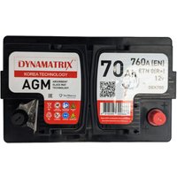 Автомобильный аккумулятор Dynamatrix AGM DEK700 760 (70 А·ч)