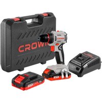 Дрель-шуруповерт Crown CT21131HMX-2 BMC (с 2-мя АКБ, кейс)