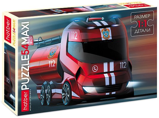 

Пазл Hatber Maxi Пожарная машина 54ПЗ3_28204 (54 эл)