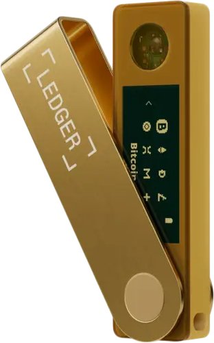 Аппаратный криптокошелек Ledger Nano X (золотистый)