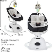 Шезлонг Nuovita Agio AG2 (белый/черный)