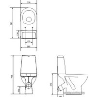 Унитаз напольный Cersanit Granta [S-KO-GRA031-3-6-DL-w]