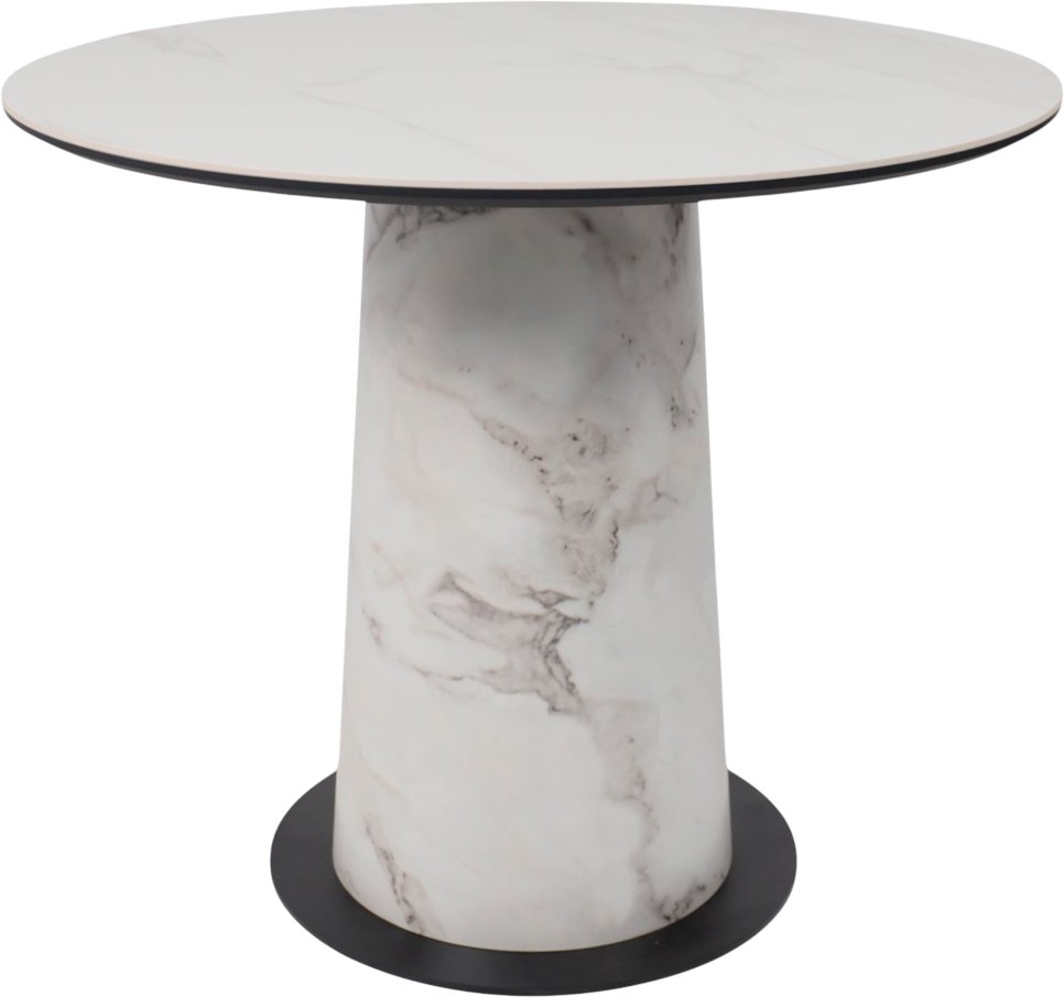 

Кухонный стол Lepremo AV 2317 МДФ+керамика 900 (белый матовый Snow White/черный+HPL виктори натуральный)