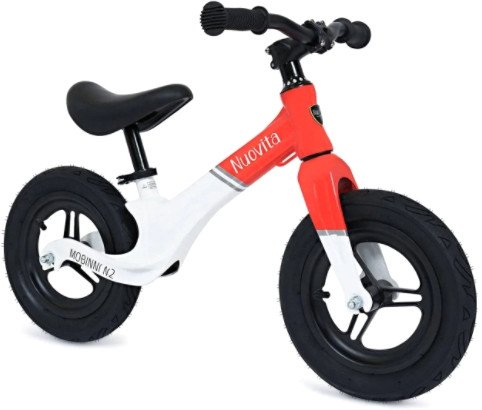 

Беговел Nuovita Mobinni N2 (белый/красный)