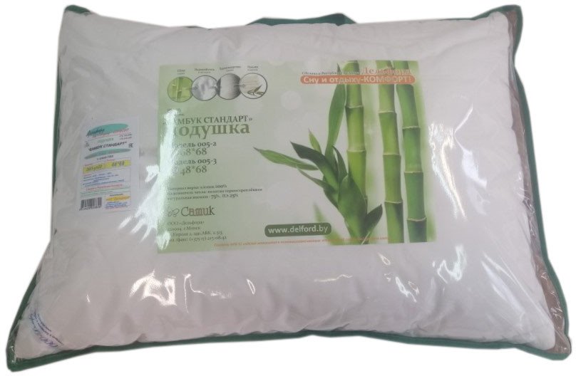 Спальная подушка Delford Бамбук Стандарт ПВХ 1БП-уп21 (68x68)