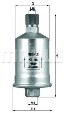 

Топливный фильтр Mahle Knecht KL94
