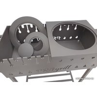 Мангал для дачи Progrill Техас на колесах (4 мм)