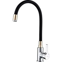 Смеситель Ledeme H98 L4898-10 (черный/хром/золотой)