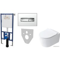 Унитаз подвесной iDevit Alfa 152.4.501.8088+152.7.322.088+SETK3104-2616-001-1-8