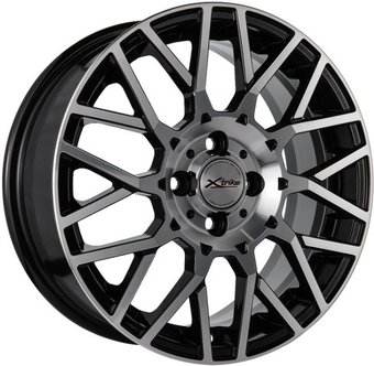 Литые диски X'trike X-125 16x6.5" 4x100мм DIA 54.1мм ET 48мм BK/FP