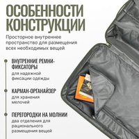 Чемодан-спиннер DoubleW Nexo (M, олива)