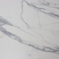 Кухонный стол Lepremo AV 1208 HPL+МДФ раздвижной 1200-1600x800 (мрамор белый/черный)