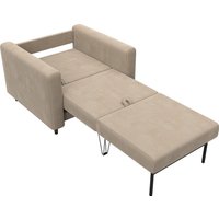 Кресло-кровать Лига диванов Лига-070 132556 (велюр Seven 729 бежевый)