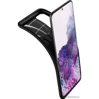 Чехол для телефона Spigen Liquid Air для Galaxy S20 Plus ACS00754 (матово-черный)