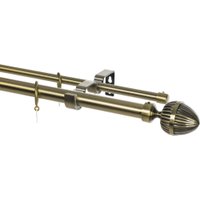 Карниз для штор Sundays Home Лайт Одеон 25мм+16мм двухрядный (антик, 2.4м)