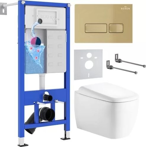 

Унитаз подвесной Roxen StounFix Dual Fresh 968506