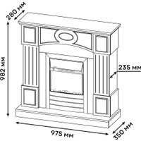 Каминокомплект Planta PORT005W-FS600B в Пинске