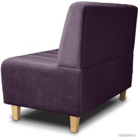 Диван Brioli Руди полоса двухместный (V7-фиолетовый)