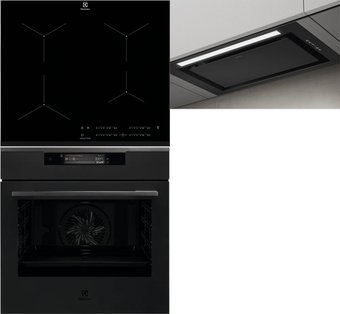 Комплект встраиваемой техники Electrolux KOEAP31WT + EIT61443B + Elica Lane BL MAT/A/52