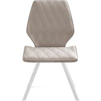Стул Трия Матэо (белый муар/микровелюр Brendy Creame)