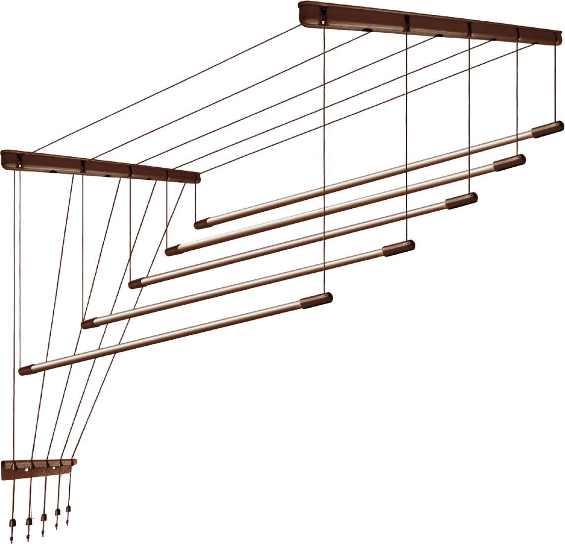 

Сушилка для белья Comfort Alumin Потолочная Алюминиевая Chocolate Premium 5 прутьев 1.4 м (шоколадный)