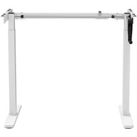 Стол ErgoSmart Manual Desk Compact FR 1200х650х25 мм (ЛДСП дуб натуральный/белый)