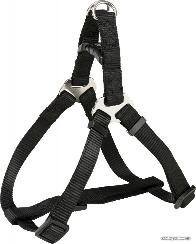 Шлея Trixie Premium One Touch harness M 204501 (черный)