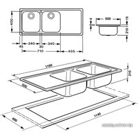 Кухонная мойка Smeg LM116S