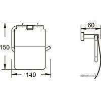 Держатель для туалетной бумаги Shevanik SG5605H