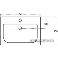 Умывальник Sanovit Soft 65x45.5 [13065]