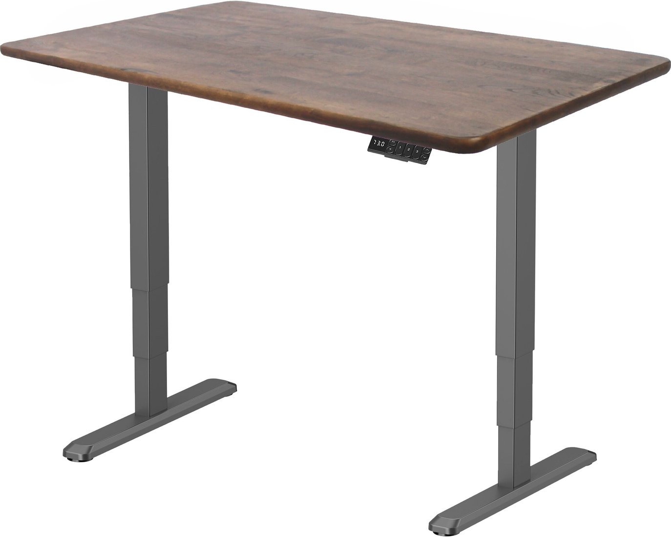 

Стол с регулировкой высоты ErgoSmart Wooden Unique Ergo Desk 1200х600х27 мм (прямой край, дуб мореный/черный)