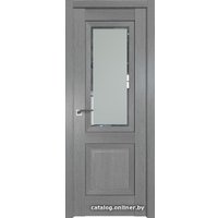 Межкомнатная дверь ProfilDoors 2.88XN L 60x200 (грувд серый, стекло square матовое)